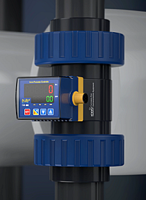 TKM In Line Paddle Wheel Flow Meter Sensor with LED Display