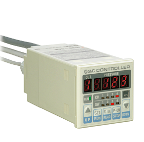 IC Series electro pneumatic regulator controller digital pressure control unit front panel view