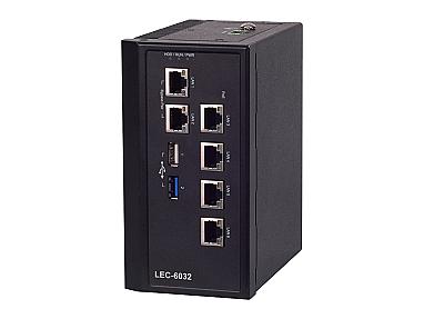 Lanner LEC-6032E Industrial Grade PoE Network Appliance with Intel® Atom™ E3845