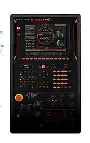 Mazatrol SmoothC CNC controller interface showing touchscreen programming panel