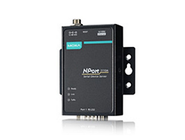 Moxa NPort 5150A serial to Ethernet converter with DB9 port for PLC and CNC network integration