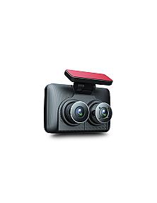 Full HD 1080P double lens dashcam with 4 inch LCD display for front and interior recording