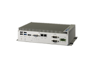UNO-2473G industrial automation PC front panel with USB ports and fanless design