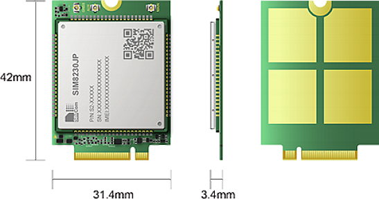 SIMCom SIM8230JP-M2, Multi-Band 5G NR/LTE-FDD/LTE-TDD module