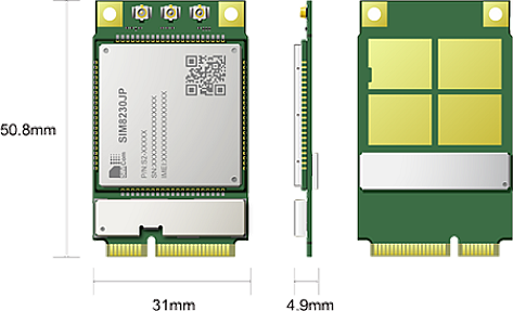 SIMcom SIM8230JP-PCIE, Multi-Band 5G NR/LTE-FDD/LTE-TDD module