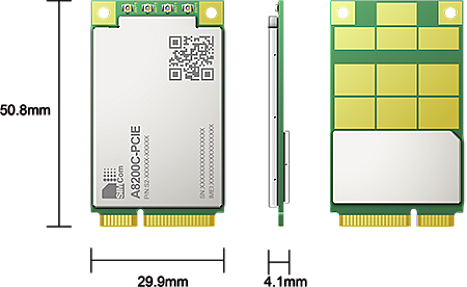 SIMCom A8200C-PCIE Multi-Band 5G NR/LTE-FDD/LTE-TDD module