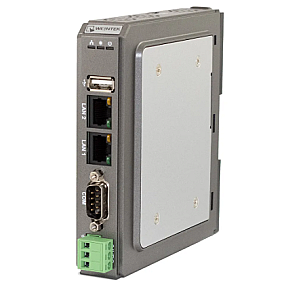 Advanced headless HMI cMT-SVRX-822 front view DIN rail industrial controller