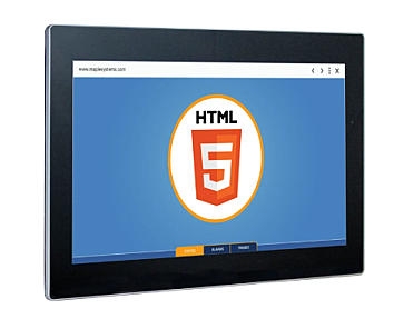 15.6 inch HTML5 Web HMI capacitive touch screen industrial panel front display