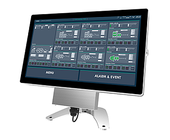 21.5 inch waterproof panel PC with PCAP touch and IP66 NEMA 4X stainless steel enclosure