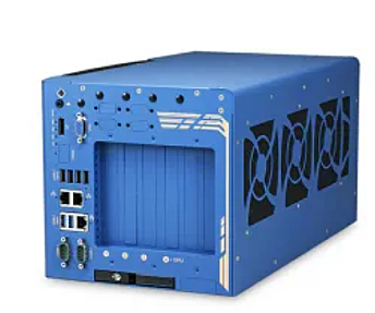 Nuvo-10109GC industrial edge AI computer with 600W GPU and PCIe slots