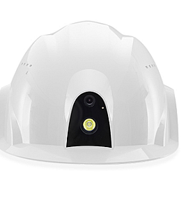 wearable helmet camera GH01 side profile showing mounting and compact industrial build