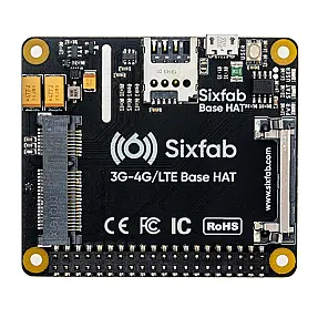 Sixfab 3G – 4G/LTE Base HAT for Raspberry Pi