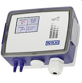 Differential pressure air flow controller A2G-540 front display panel view