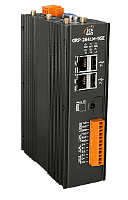 GRP-2841M-5GE 5G gateway controller rear panel with power and serial connections