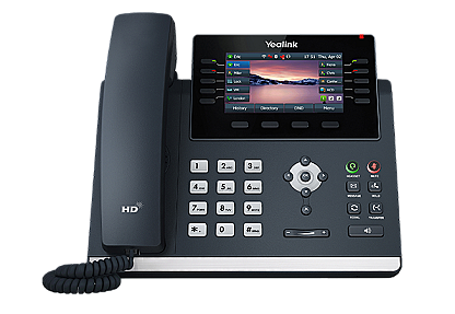 Yealink SIP-T46U IP phone front view with LCD screen