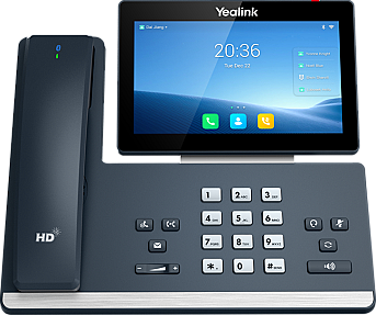 Yealink SIP-T58W PRO IP phone setup on desk image