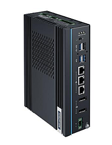 Advantech UNO-148 industrial PC front view DIN rail aluminum housing
