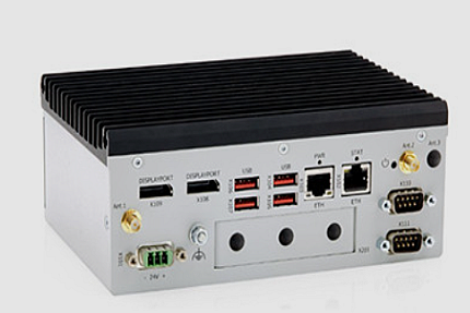 Kontron KBox 5G all-in-one industrial gateway front view compact design