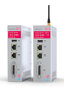 KEB MQTT IoT Edge Gateway 4G DIN rail industrial gateway front view