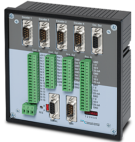MC700 universal motion controller with CANopen and RS232 interface side view