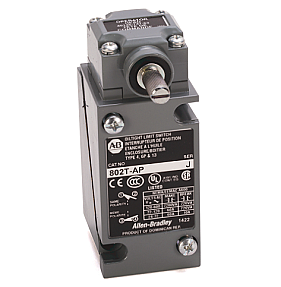 Rockwell 802T-AP oiltight limit switch metal plug-in housing front view