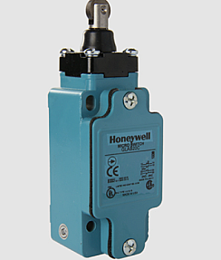 Honeywell GLAB20C limit switch with top roller plunger actuator close view
