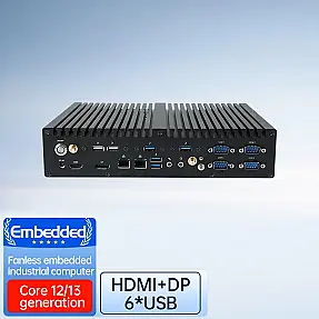 SINSMART Mini Box Fanless Embedded Industrial Computer H610 Chipset