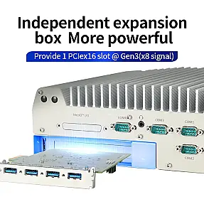 SINSMART Desktop Computer Embedded Fanless Rugged Box PC Q670e Chipset 64g 9usb