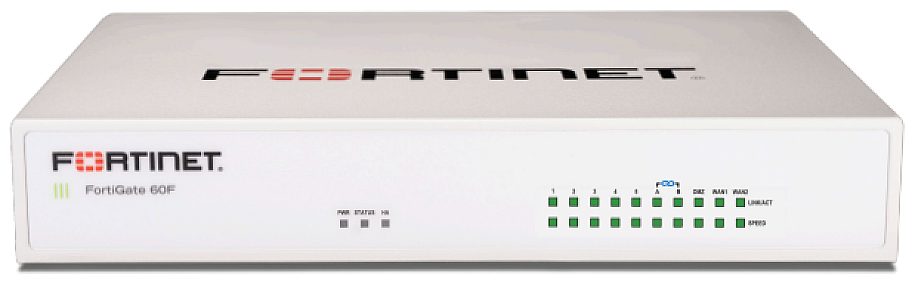 FortiGate 60F, 1.4 Gbps IPS Throughput Next-Gen firewall & SD-WAN appliance