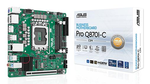 ASUS PRO Q870I-C-CSM Mini ITX motherboard front view