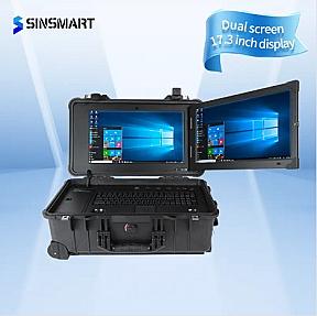 SINSMART SIN-S1427CT-R68E 17.3inch 64GB Dual-Screen Portable PC Rugged Laptop