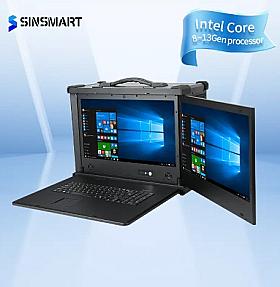 SINSMART SIN-S1427AD-Q670 17.3inch Dual-screen Flip-down Rugged Portable Laptop