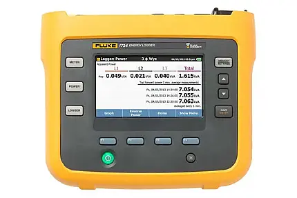 Fluke 1732/B (4706566) Energy Logger, 1000V 3-Phase Power, Color Touch Screen