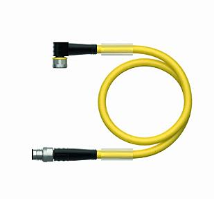 Turck PKW3M-1-PSG3M/TEY Actuator and Sensor Cable, PVC Extension Cable