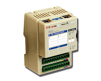 ASCON TECNOLOGIC AI-02UI, 24 Vdc 16 bit 2-channel Remote Analog Input module
