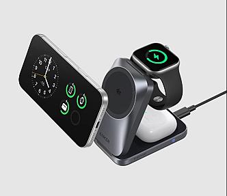 Anker A25N1, Prime Wireless Charging Station, 3-in-1, MagGo, AirCool, Foldable