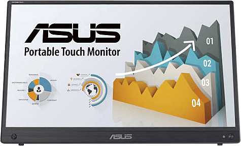 ASUS ZenScreen MB16AMTR 15.6-inch Full HD portable LCD monitor with 1920 x 1080 resolution in black