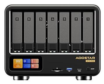 AOOSTAR WTR MAX 8845, AMD R7 PRO 8845HS CPU, Barebone 11 Bay NAS