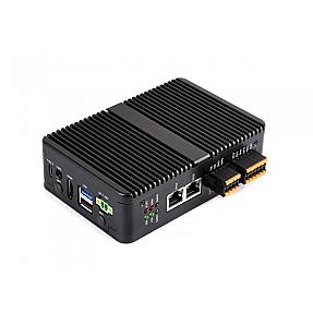 Waveshare IPCBOX-CM5-B, Dual Ethernet ports, 2×RS485 & 2×RS232 Industrial PC