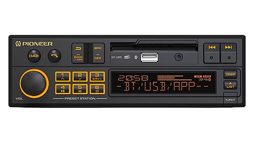 Pioneer SXT-C10PS, 1-DIN, Retro style Digital Media Receiver with DAB+/Bluetooth