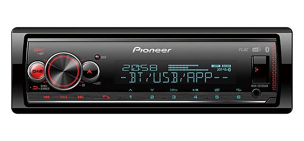 Pioneer MVH-S520DAB, 1-DIN 13-Band Digital Media Receiver with DAB+/Bluetooth