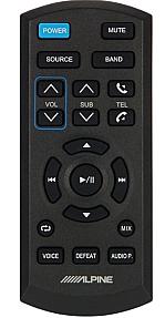Alpine RUE-4360, Wireless Remote Control, Black