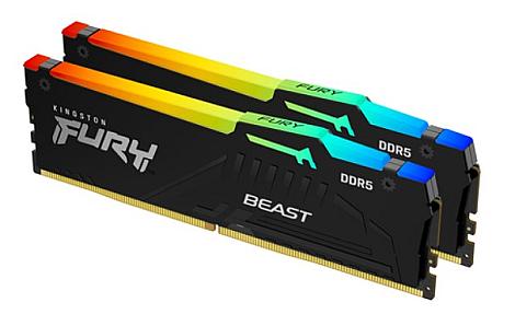Kingston Fury Beast KF556C36BBEAK2-32, 32GB(2 x 16GB) 5600MHz DDR5 RGB DIMM RAM