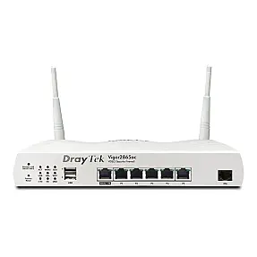 DrayTek Vigor 2865LAX Wireless Router, 5-port switch 2 Dual Band WAN ports