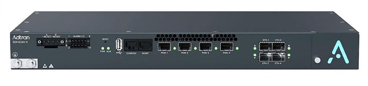 Adtran SDX 6324, 4-port 10G Combo PON Optical Line Terminal (OLT)