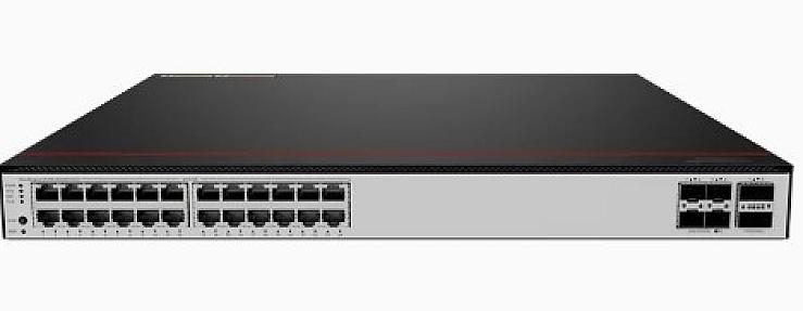 Huawei S5755-H24UM4Y2CZ, 24-Port 10GBASE-T, 4x25GE, 2x100GE PoE++ Switch