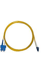 Belden PFSLDSDxxxML2XY, FiberExpress Fiber Patch Cord, OS2, LC Duplex -SC Duplex
