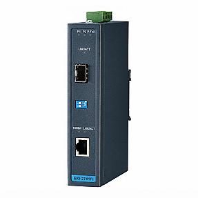 Advantech EKI-2741FI-BE, 1000Mbps, SFP Hardened Media Converter