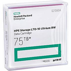 Hewlett Packard Enterprises 30TB/75TB LTO Ultrium-10 RW Data Cartridge (20-Pack)