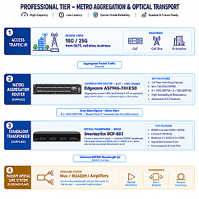 Professional Metro Aggregation & Optical Transport for Mixed 10G/25G Access